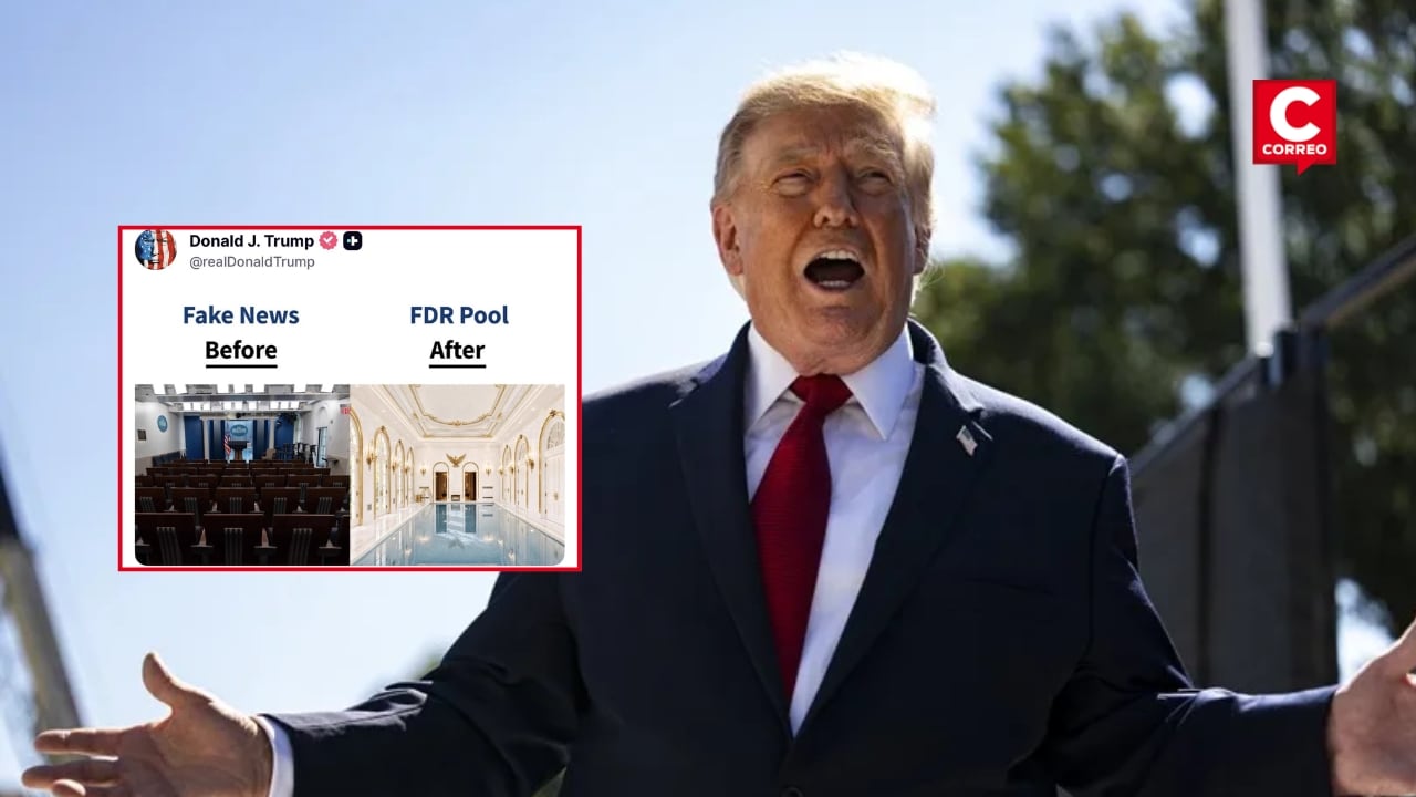Trump propone construir una piscina en la sala de prensa de la Casa Blanca en medio de tensiones con medios