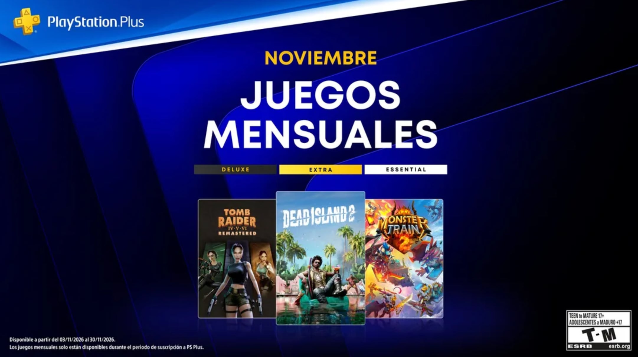 PlayStation Plus anuncia sus juegos gratis de noviembre: Dead Island 2 encabeza un mes repleto de acción y zombis