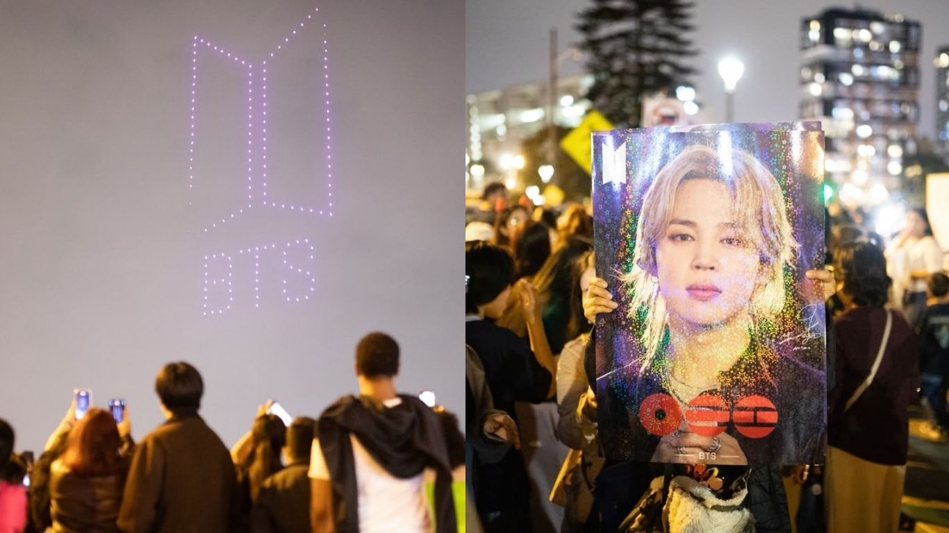 Show de drones para BTS iluminó el cielo de Barranco y Miraflores: estos fueron los mensajes