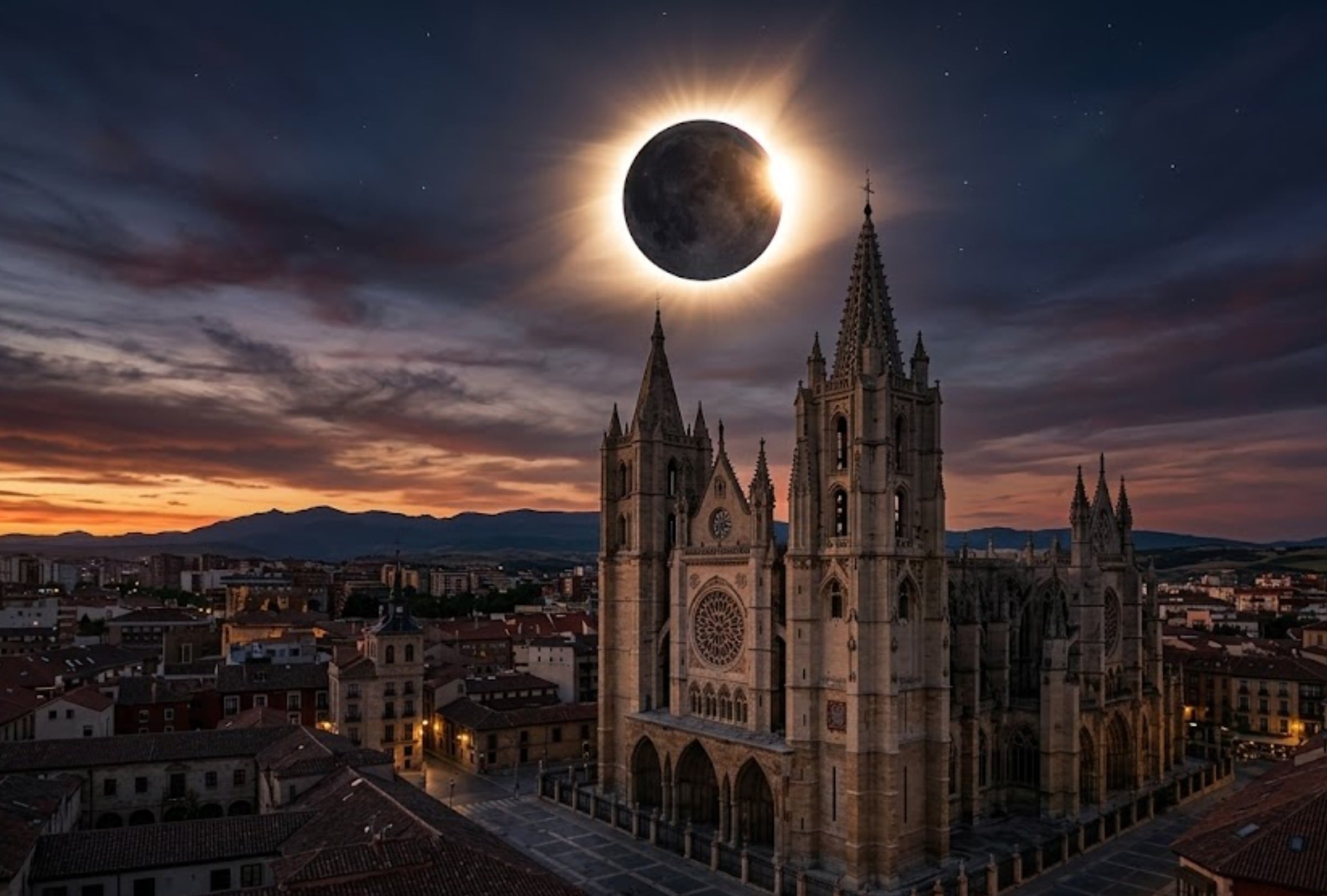 ¿Se podrá ver el eclipse solar en León hoy, 12 de agosto? Así estará el tiempo
