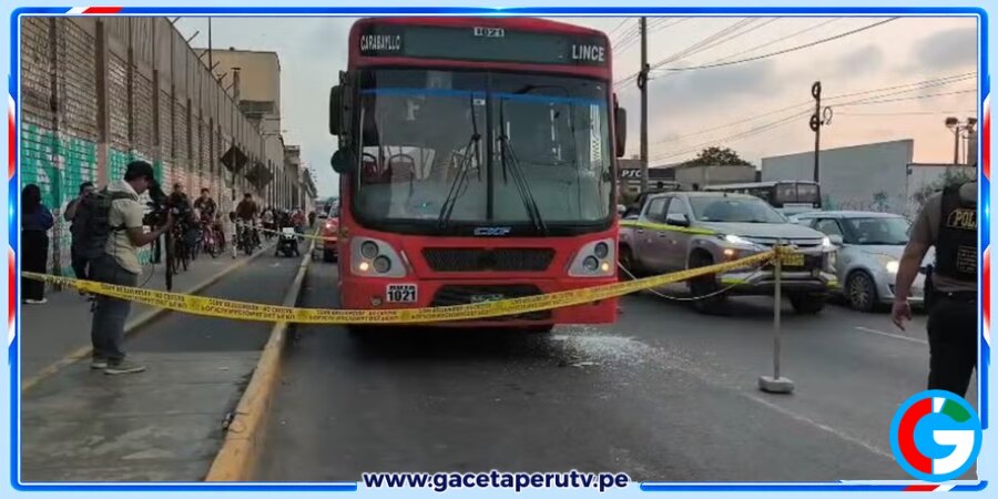 Bus de El Rápido es baleado en Cercado de Lima