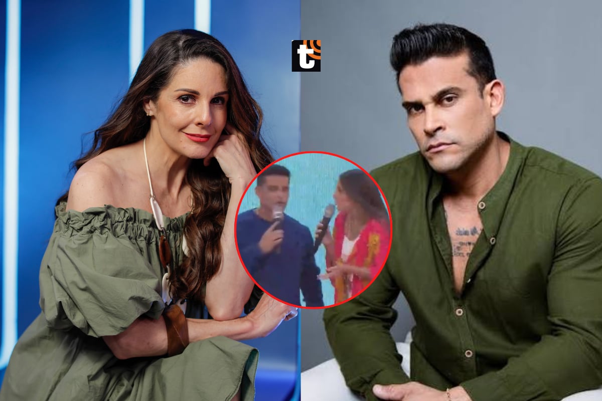 Rebeca Escribens protagoniza tenso momento EN VIVO con Christian Domínguez y lo tilda de “adefesio”: “No me caes”