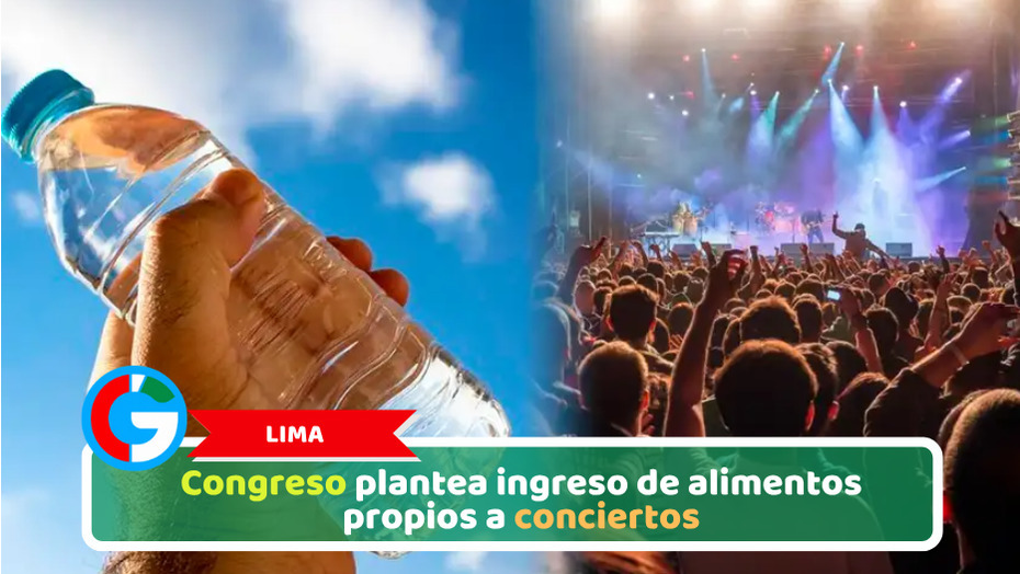 Lima: Congreso plantea ingreso de alimentos propios a conciertos