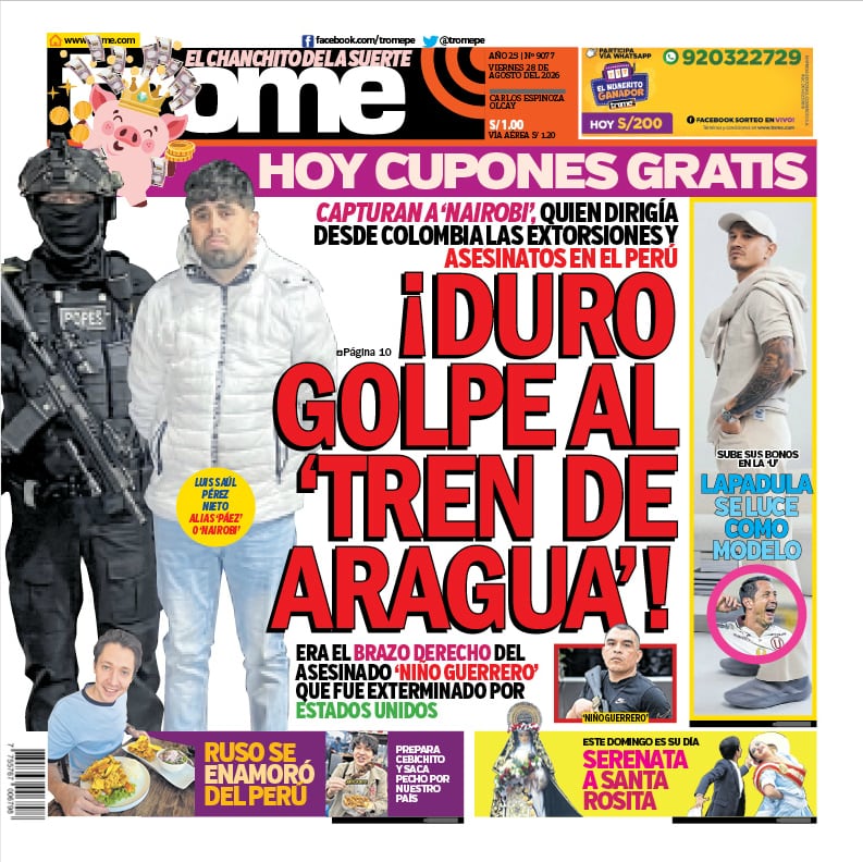 ¡DURO GOLPE AL ‘TREN DE ARAGUA’!