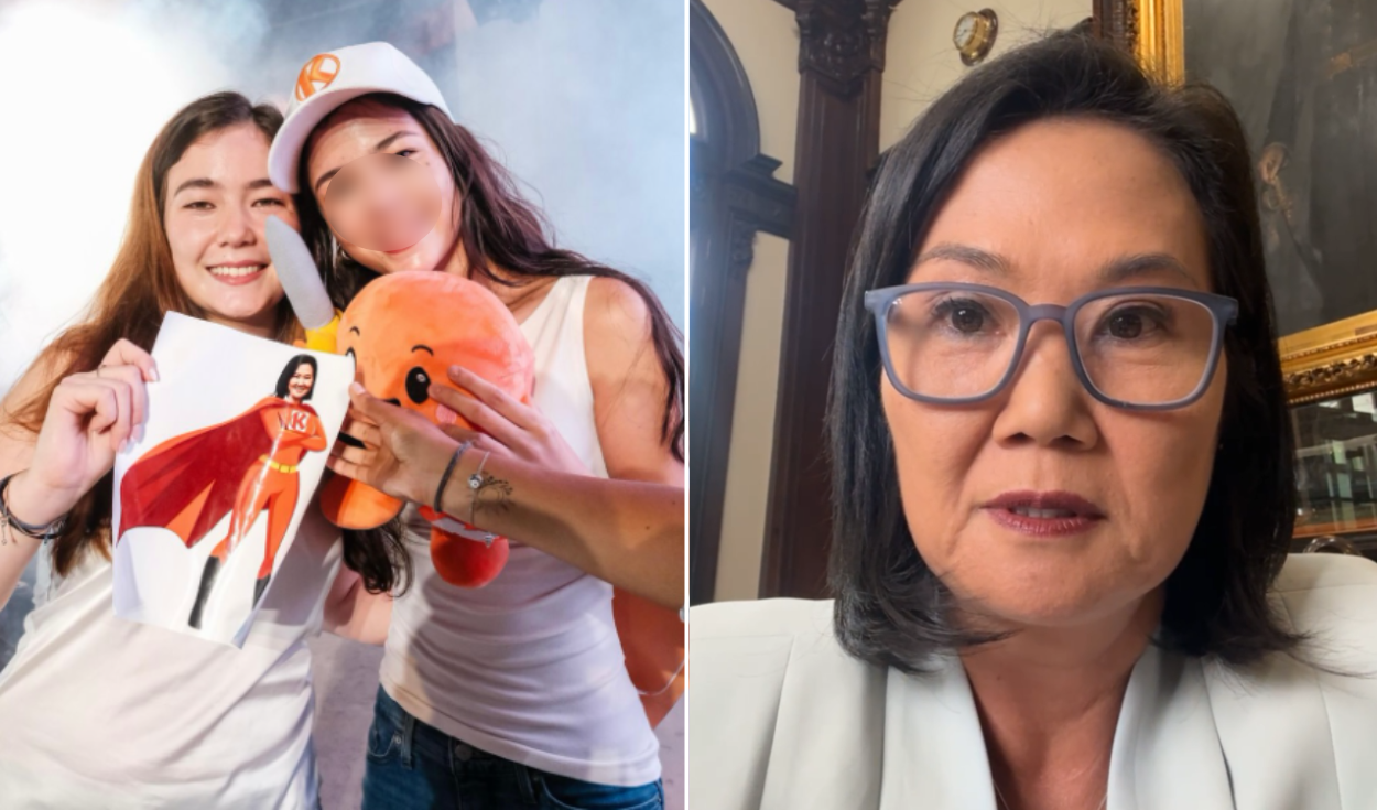 Keiko Fujimori defiende a sus hijas Kyara y Kaori y responde a quienes la llaman ‘suegra’ en vivo: “No pueden decirme”