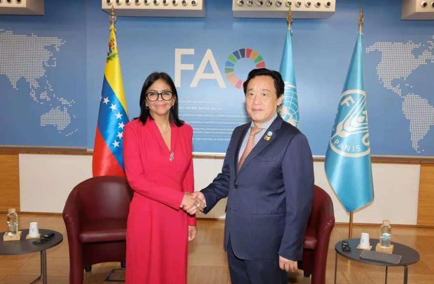 Delcy Rodríguez afirma que Venezuela está cerca del “hambre cero” pese al costo de los alimentos