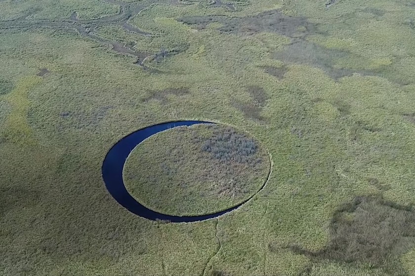 La isla argentina que no solo tiene una forma redonda casi perfecta sino que además se mueve