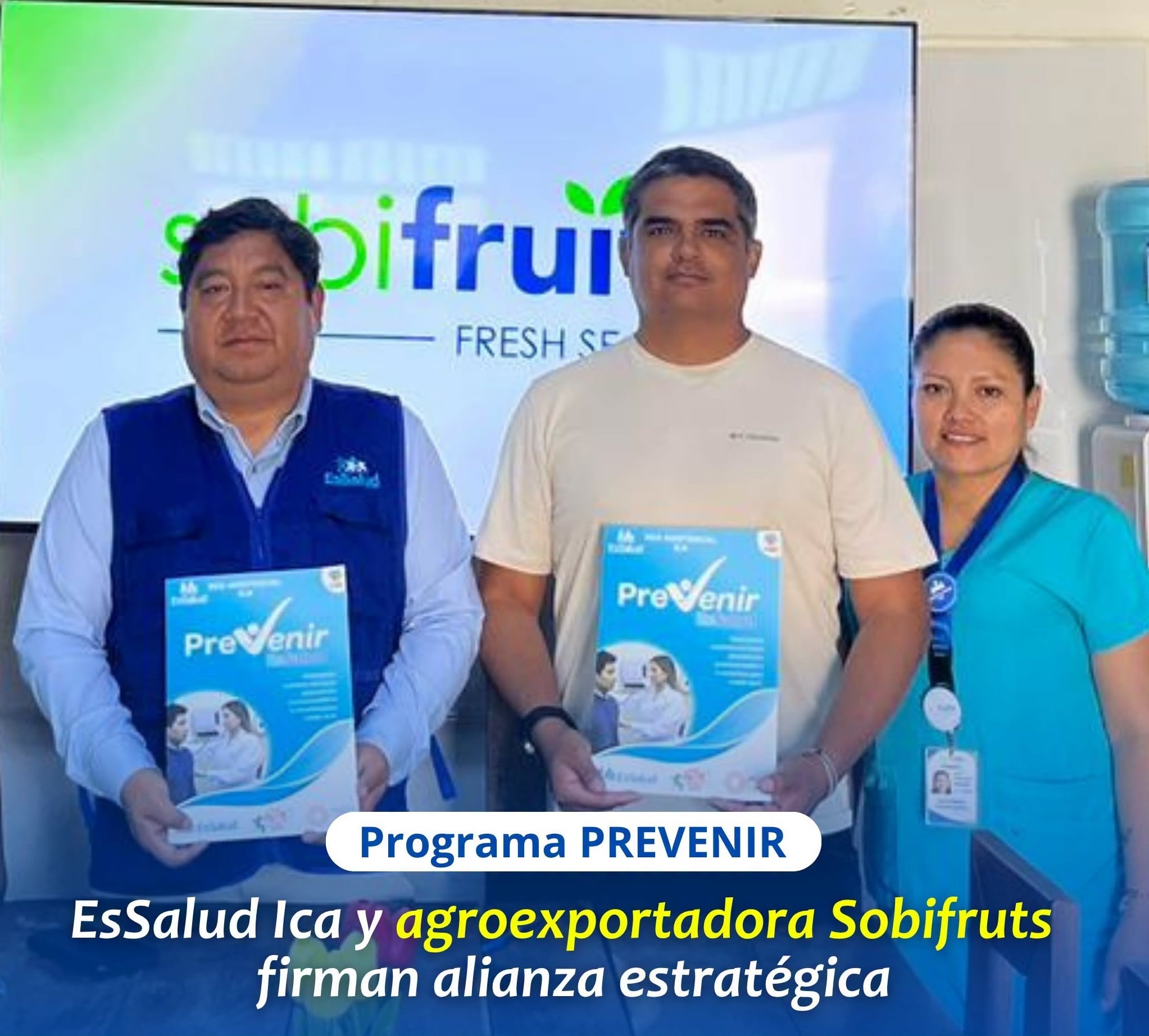 Ica: suscriben convenio para proteger salud de 200 trabajadores de agroexportadora