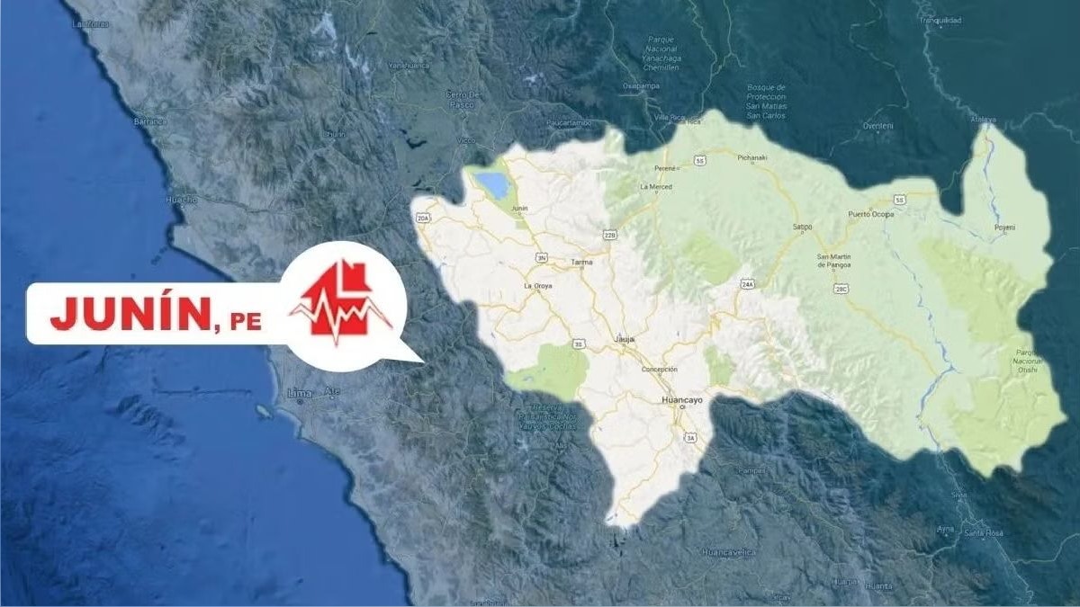 Siguen los sismos en Junín: dos temblores remecieron la región esta madrugada