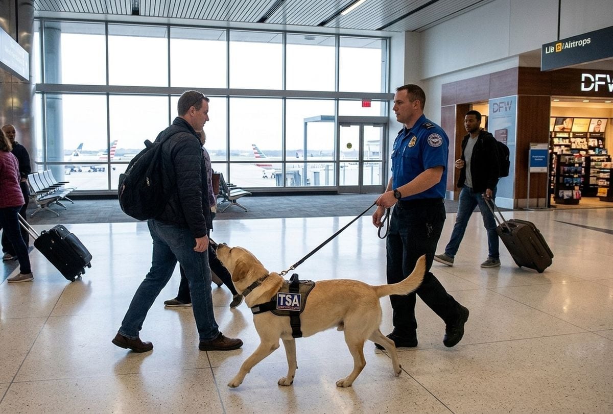 TSA recuerda que no debes acariciar a sus perros en aeropuertos, pero puedes ser un “señuelo”: cómo participar