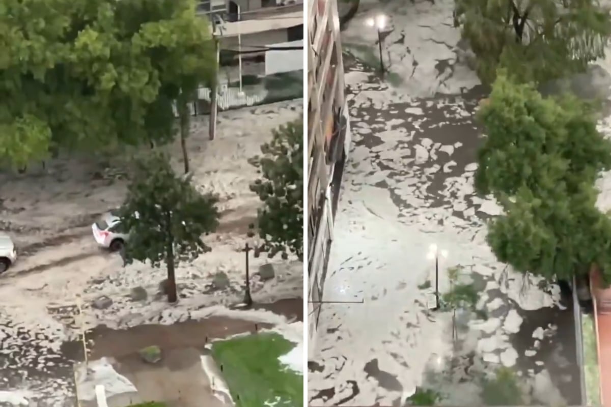Santiago de Chile en alerta roja por granizo y fuerte tormenta eléctrica | VIDEOS