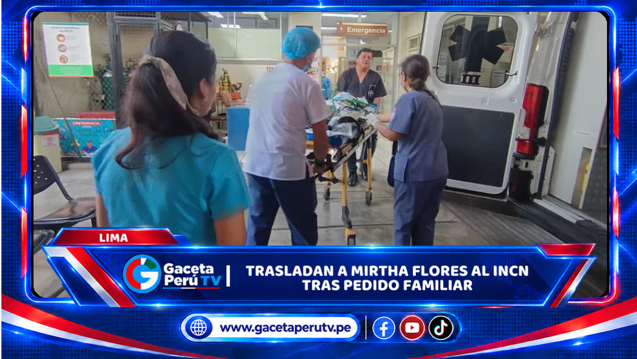 Lima: Trasladan a Mirtha Flores al INCN tras pedido familiar