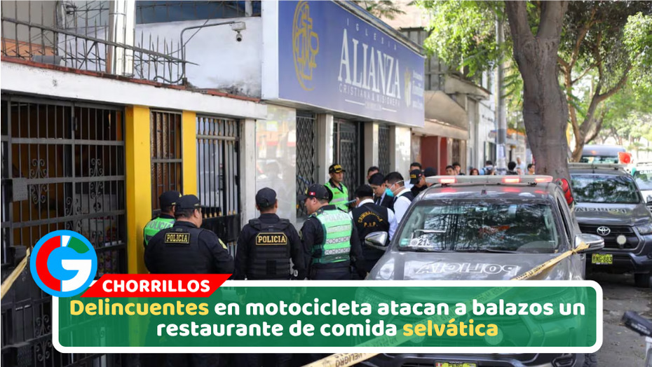 Delincuentes en motocicleta atacan a balazos un restaurante de comida selvática
