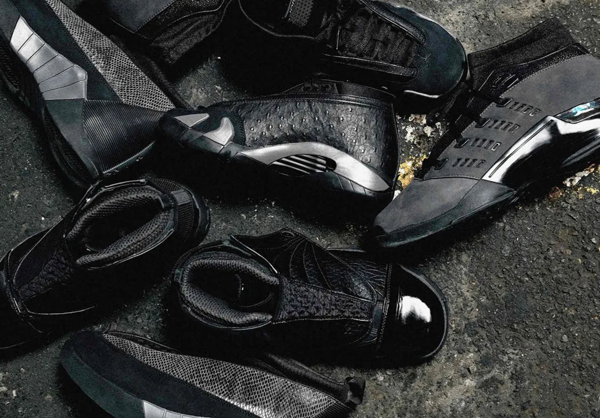 Jordan Brand confirma la llegada del “Black Pack”: la colección sigilosa que reúne los Air Jordan 14, 15, 16 y 17 con texturas exóticas