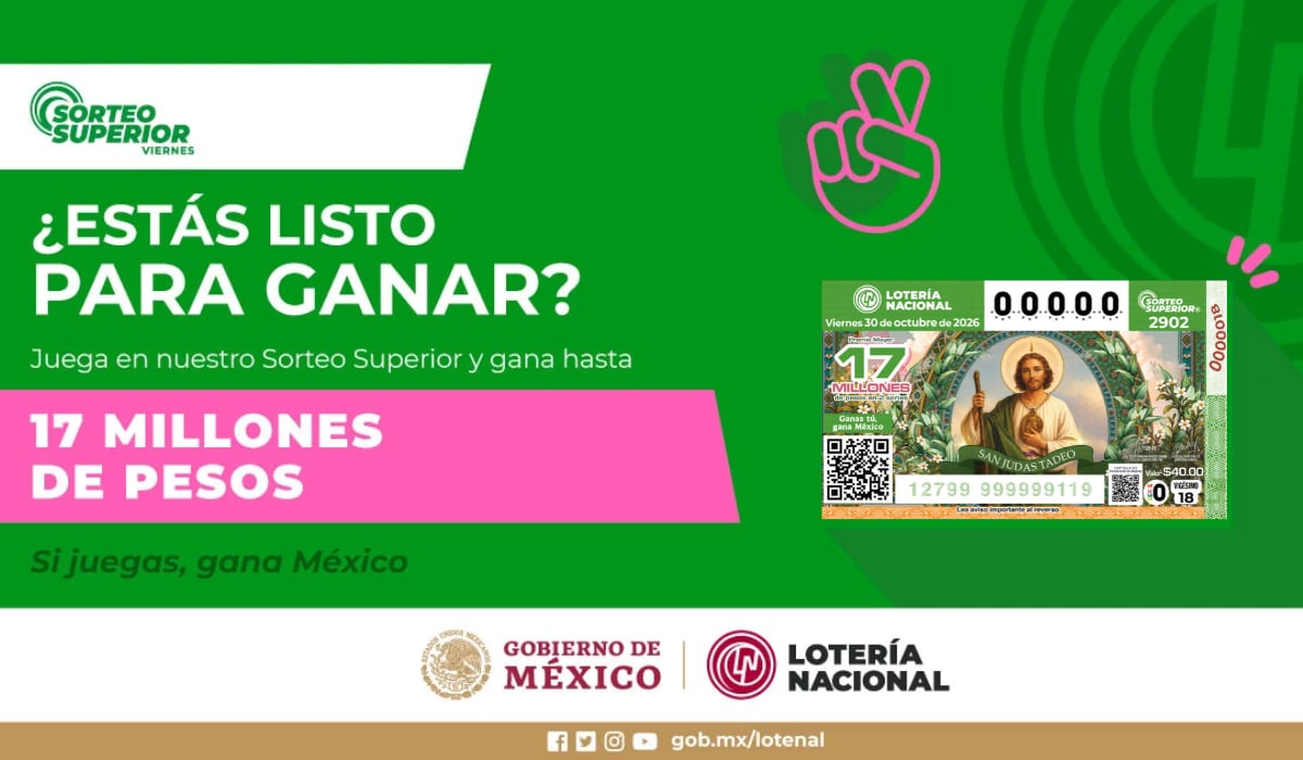 Resultados del Sorteo Superior 2902: ver el premio mayor de hoy, viernes 30 de octubre