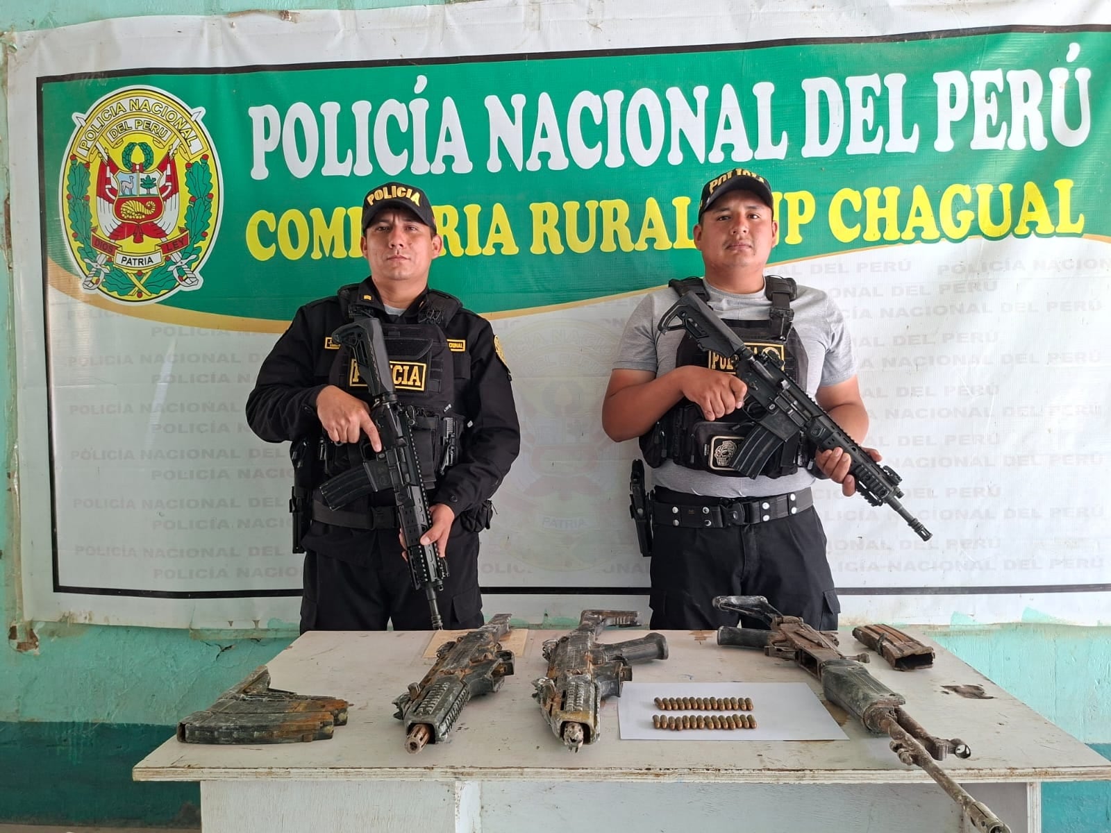 La Libertad: Policía halla armamento de largo alcance y municiones durante patrullaje en Pataz