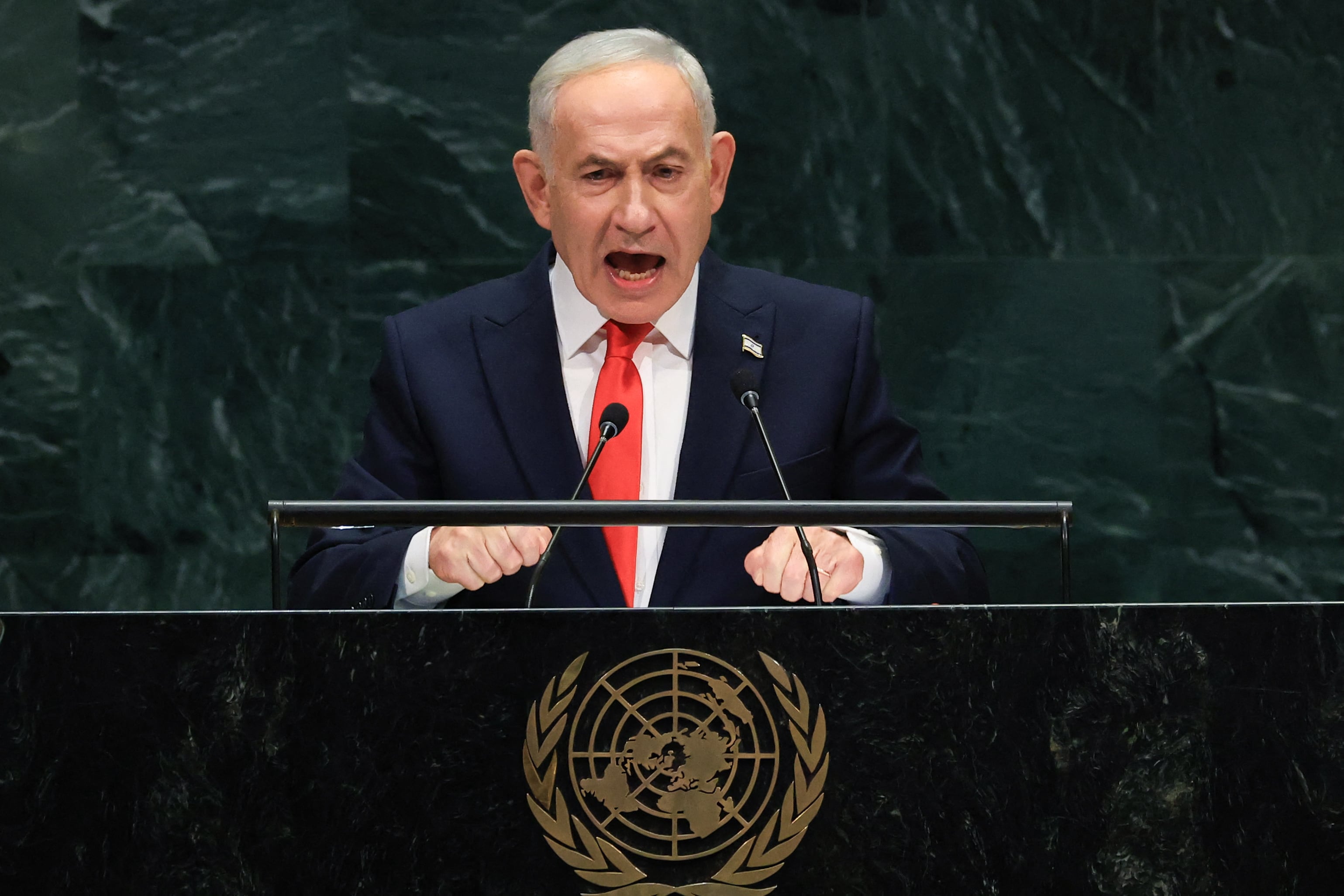 Representantes abandonan debate de la Asamblea de la ONU durante el discurso de Netanyahu