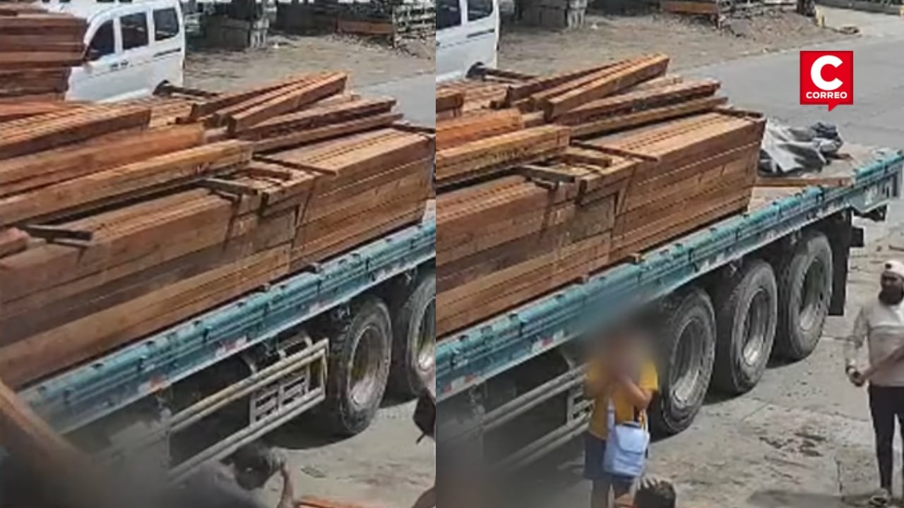 VMT: menor de 6 años queda grave tras caerle carga de madera en Tablada de Lurín