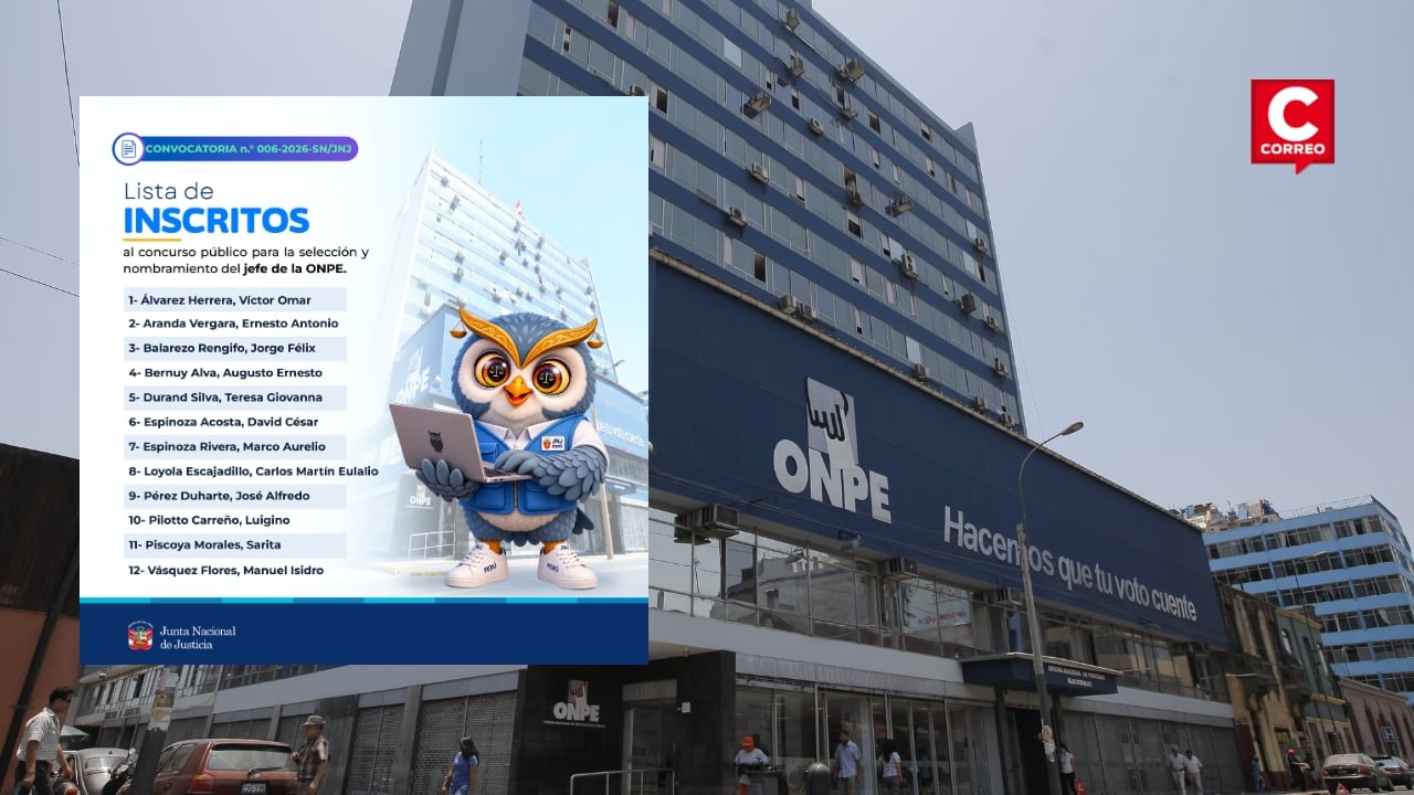 ONPE: 12 postulantes participan en nuevo concurso de la JNJ para elegir al jefe del organismo electoral
