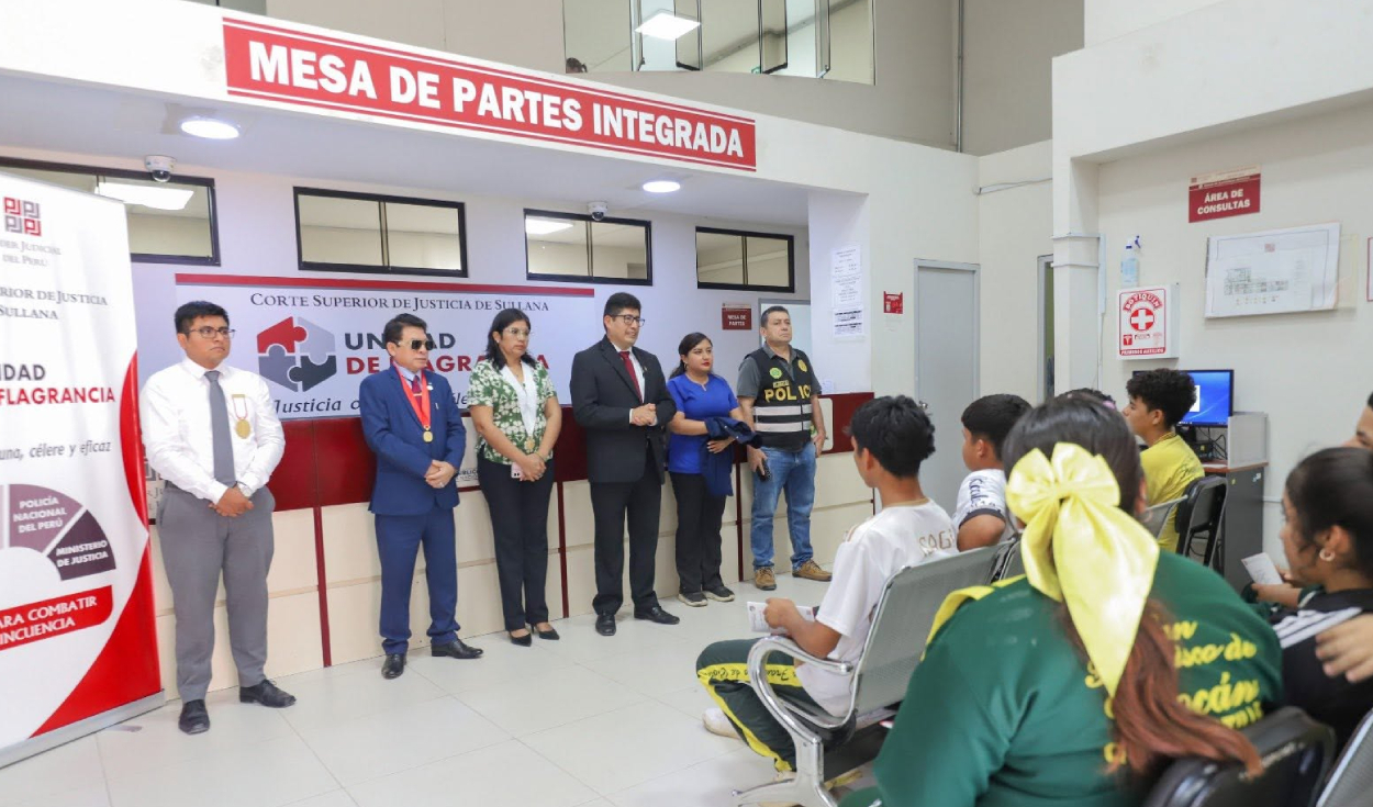 Estudiantes de Querecotillo conocieron cómo funciona la Ruta de Flagrancia