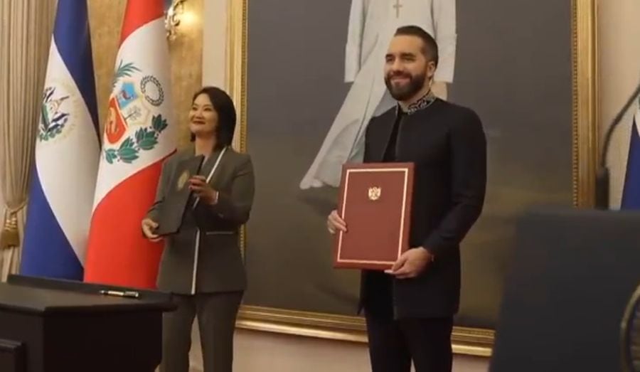 Keiko Fujimori invitó a Nayib Bukele a visitar el Perú