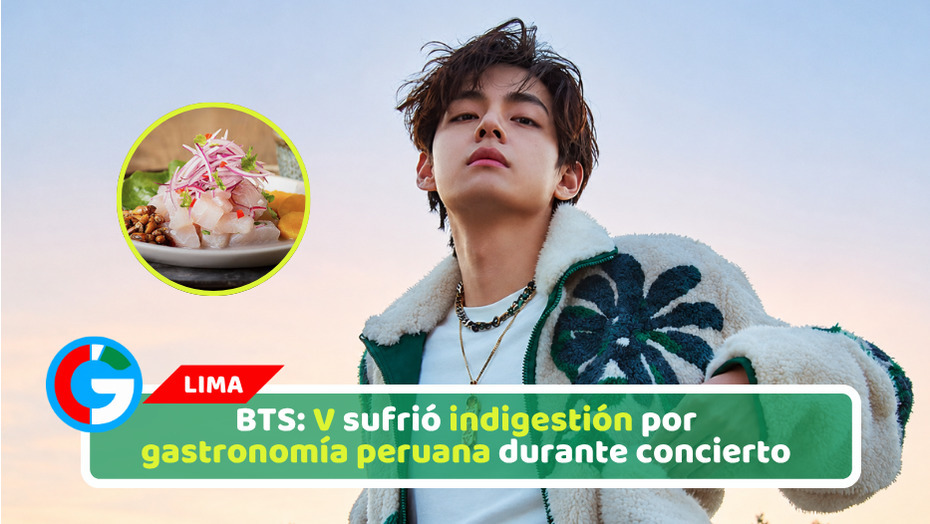 BTS: V sufrió indigestión por gastronomía peruana durante concierto
