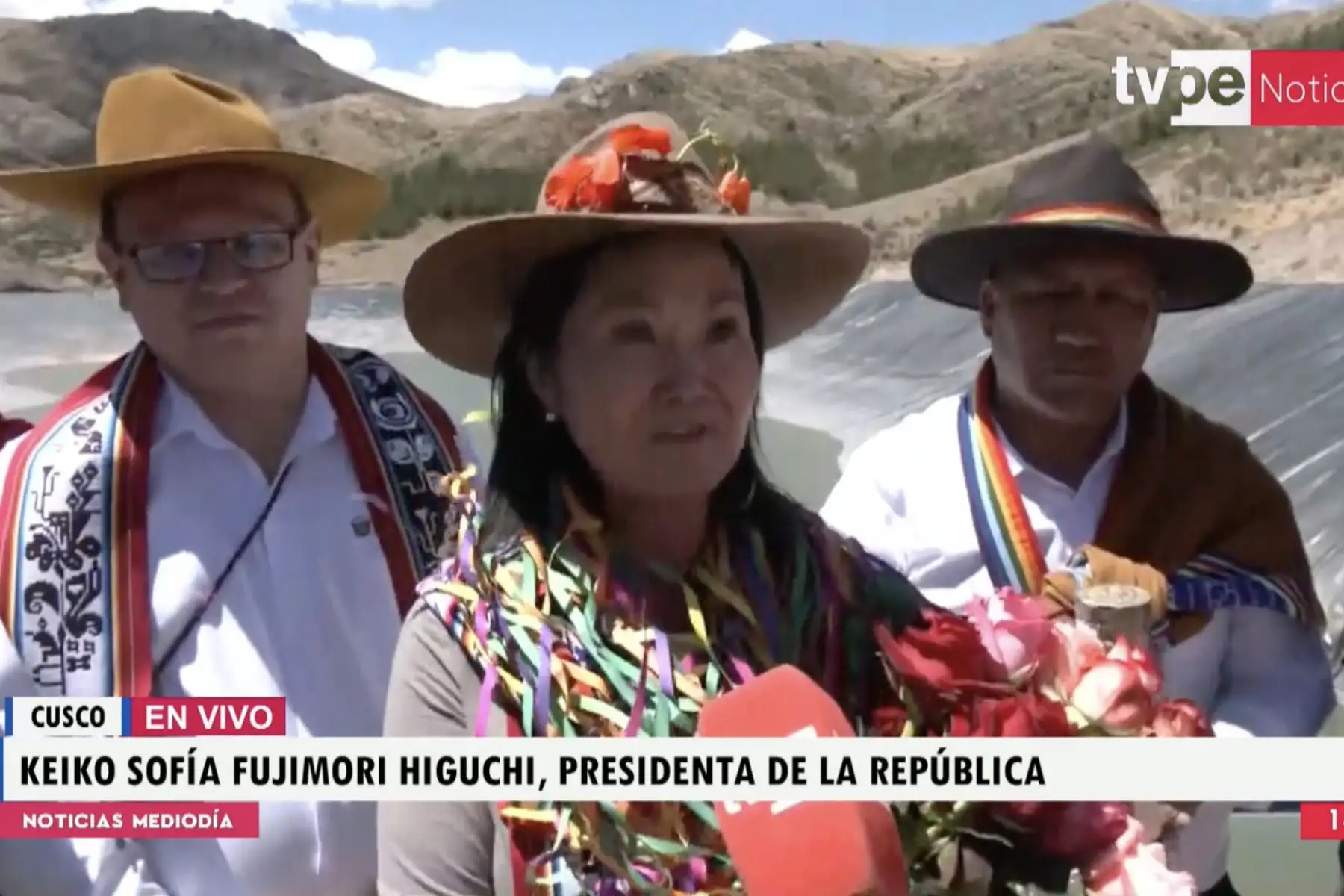 Presidenta Fujimori inaugura Sistema de Riego de Paccaritambo