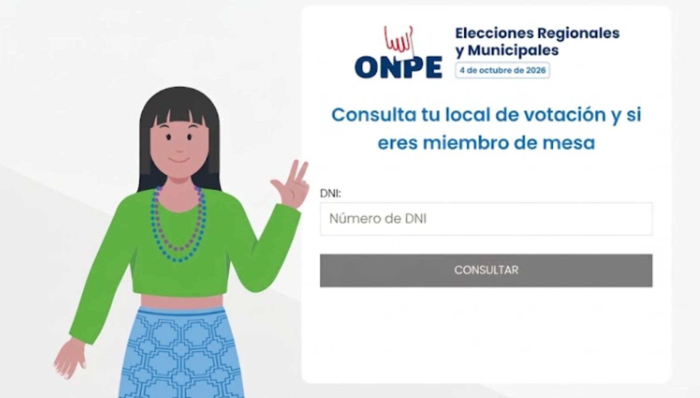 🗳️ ¿Dónde me toca votar en las Elecciones Regionales y Municipales 2026? Consultar con DNI tu local de votación