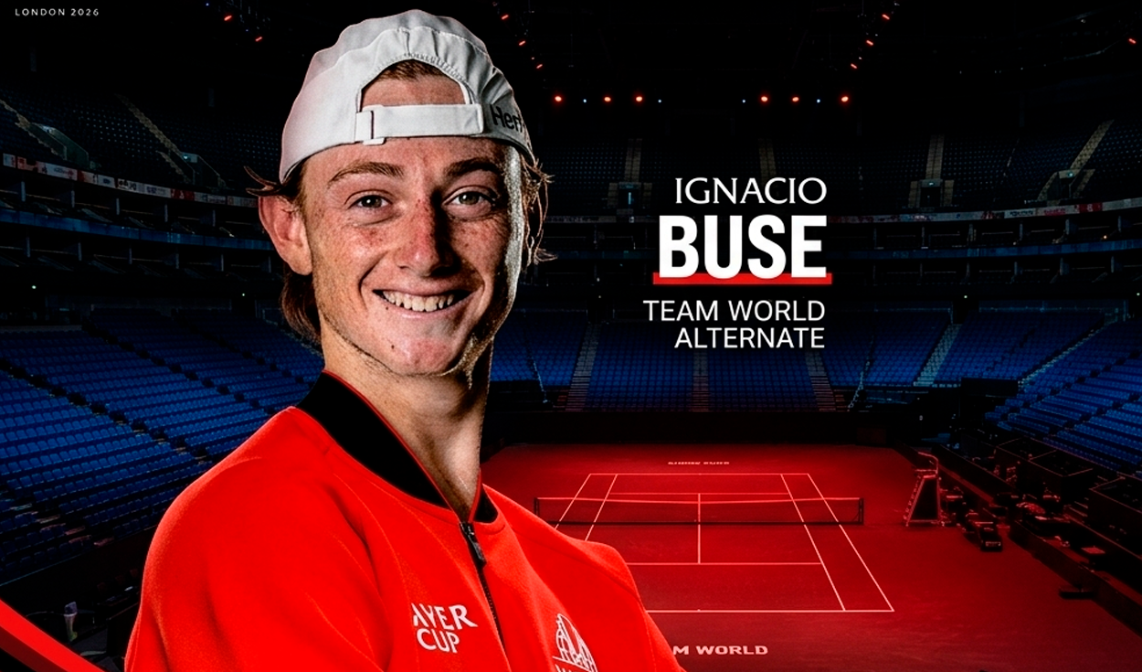 Ignacio Buse reacciona tras ser elegido para el Team Mundial de la Laver Cup: “Es una increíble oportunidad”