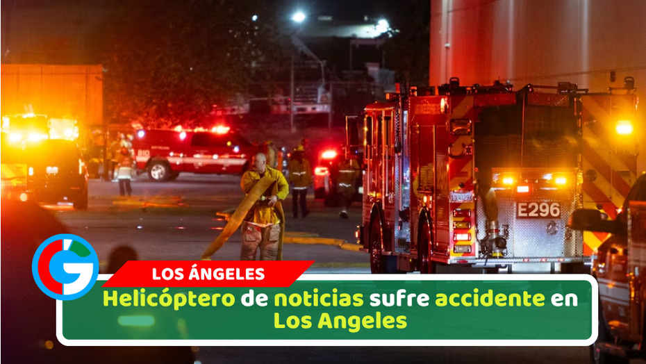 Helicóptero de noticias sufre accidente en Los Angeles