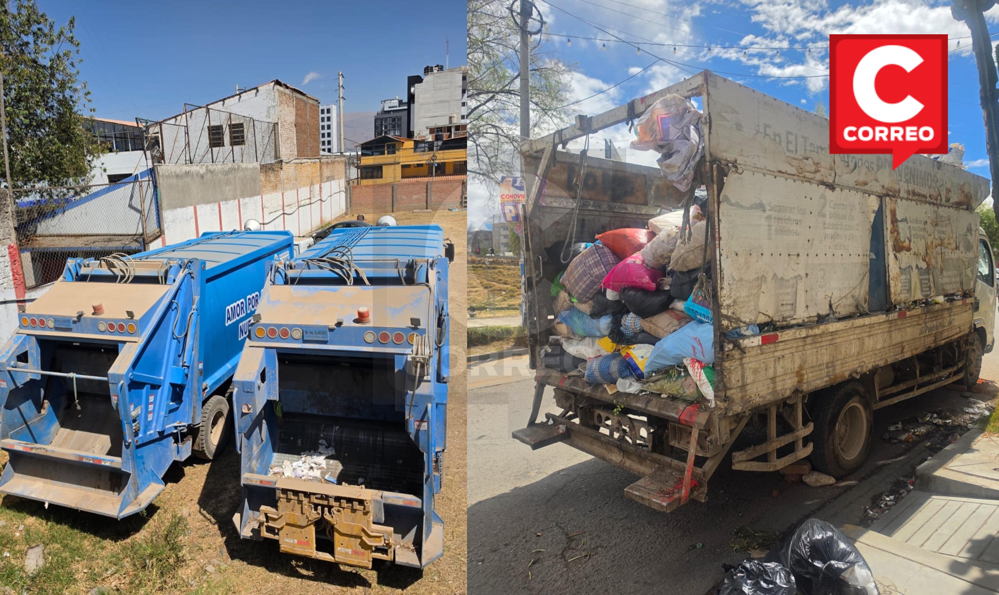 El Tambo: Camión con basura queda varado mientras nuevos compactadores se llenan de polvo