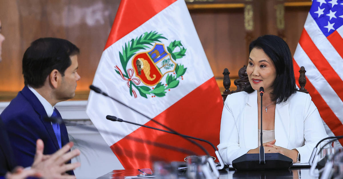 Keiko Fujimori tras reunión con Marco Rubio: "Perú formará parte del Escudo de las Américas"