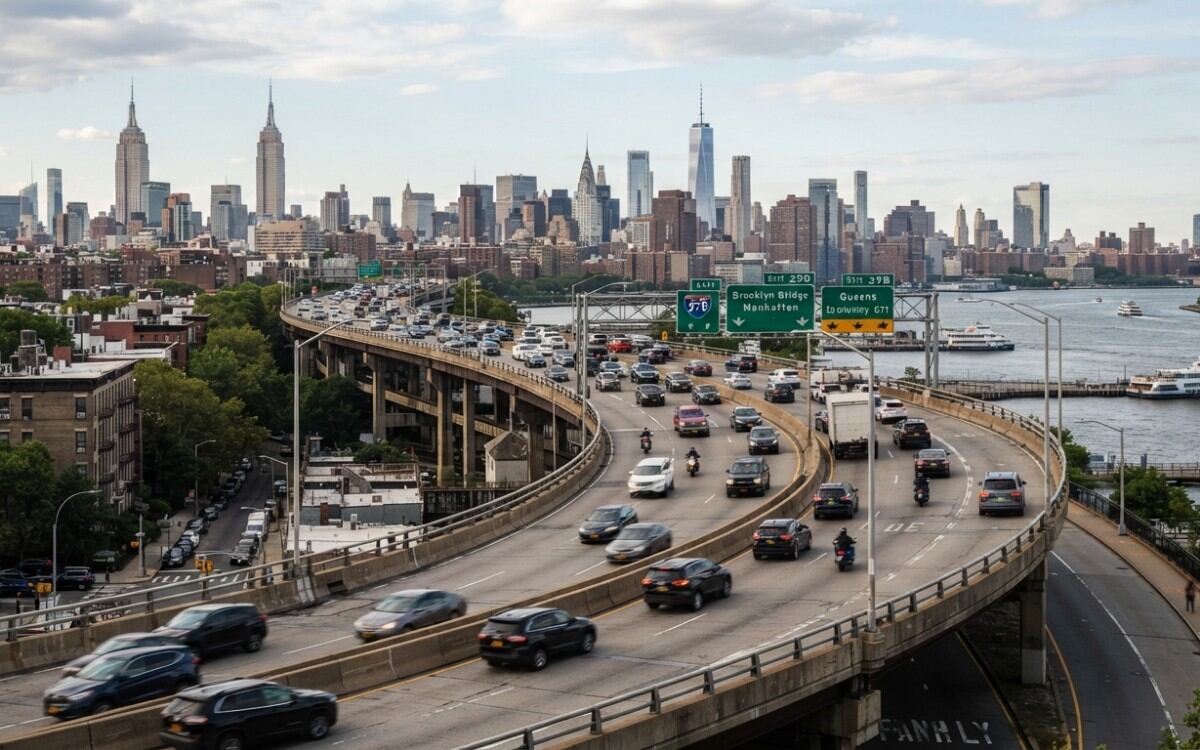 Nueva York anuncia obras de $4,000 millones en la Brooklyn-Queens Expressway: el ambicioso plan para evitar un colapso vial