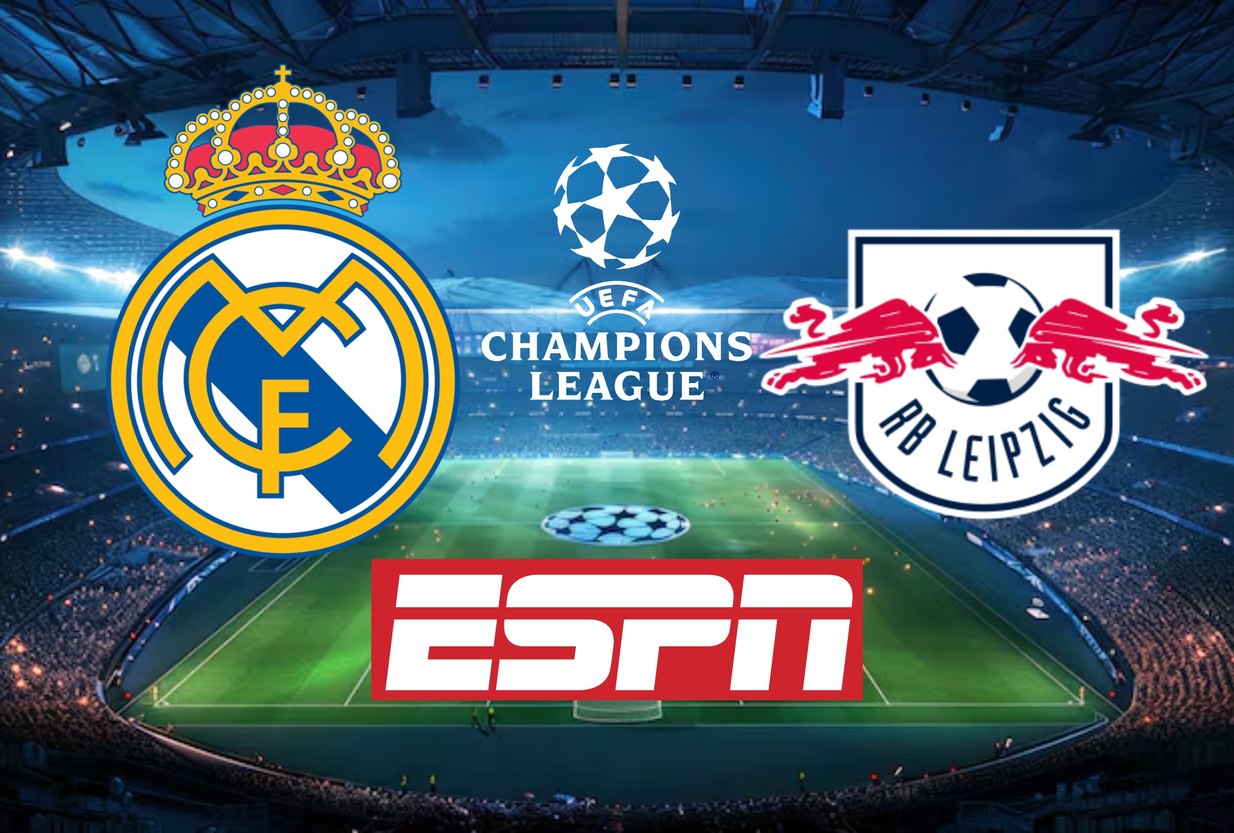 ⭕​ ESPN HD EN VIVO - Ver partido Real Madrid vs. Leipzig hoy GRATIS por TV online