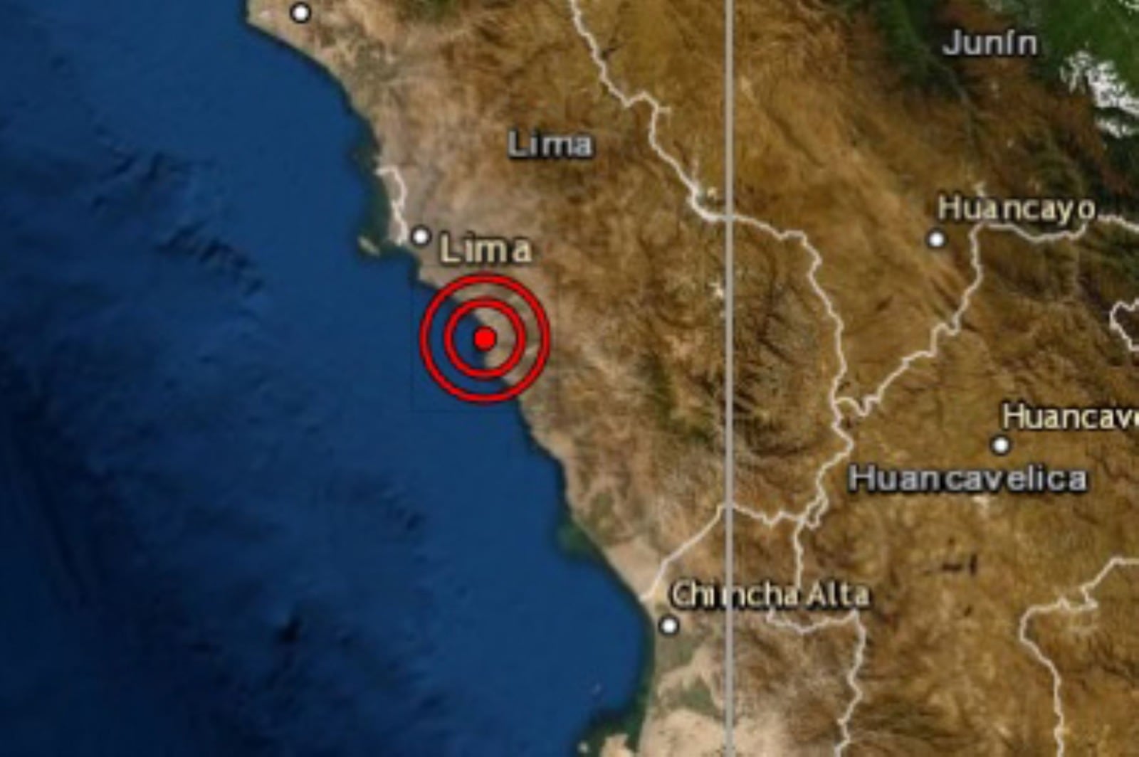 Sismo de magnitud 3.5 remeció Mala esta noche, según el IGP