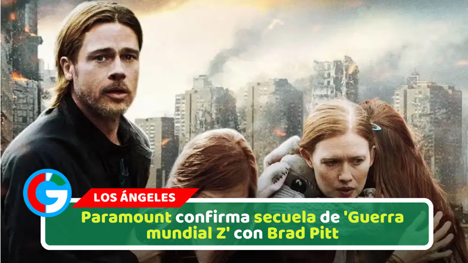 Paramount confirma secuela de 'Guerra mundial Z' con Brad Pitt