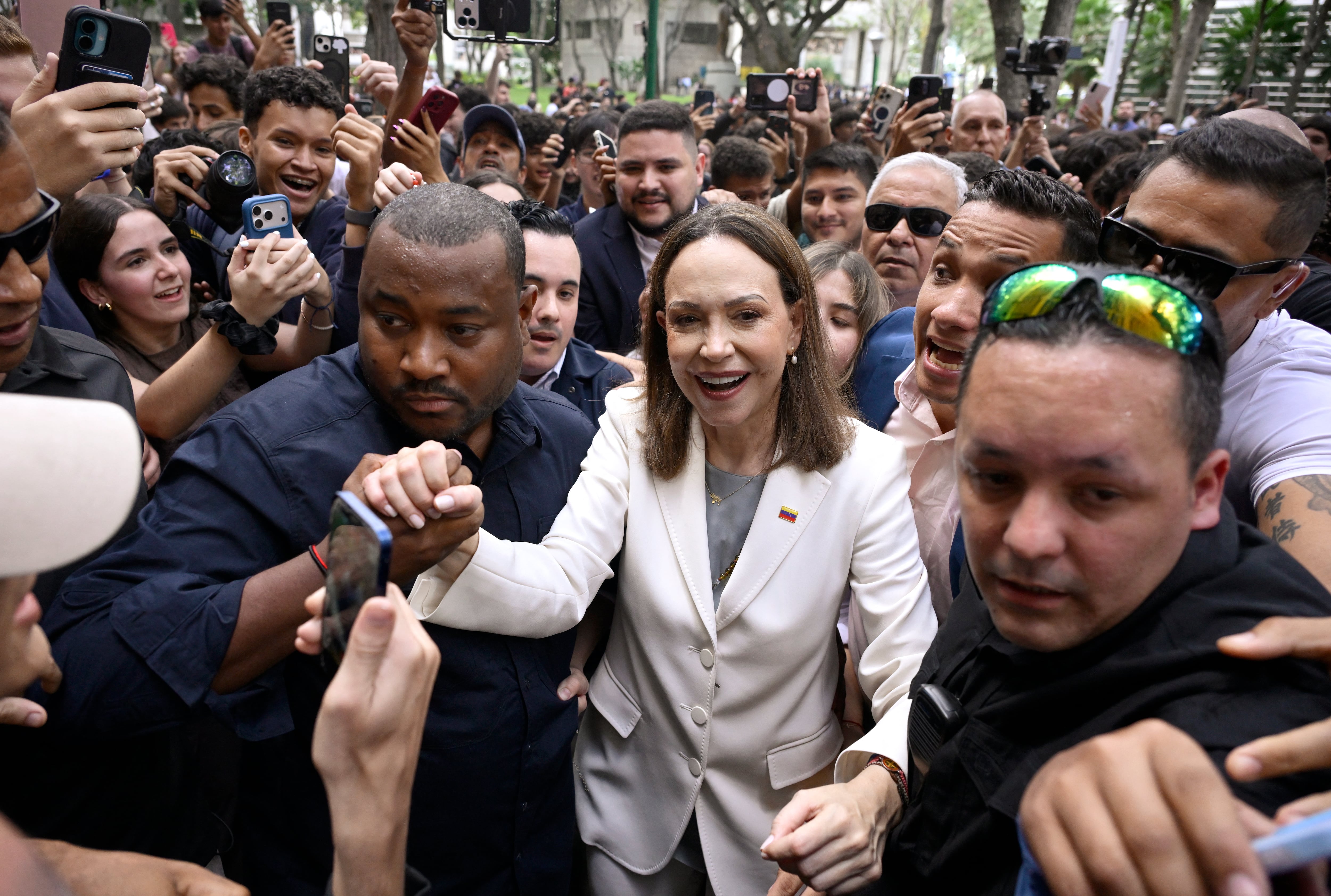 María Corina Machado en su primera rueda de prensa: “Estamos aquí para darlo todo por Venezuela”