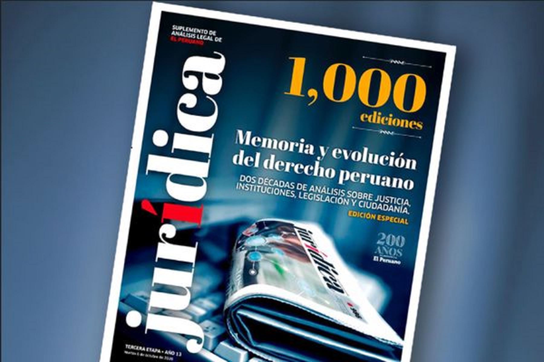 Jurídica alcanza las mil ediciones y consolida dos décadas de memoria del derecho peruano