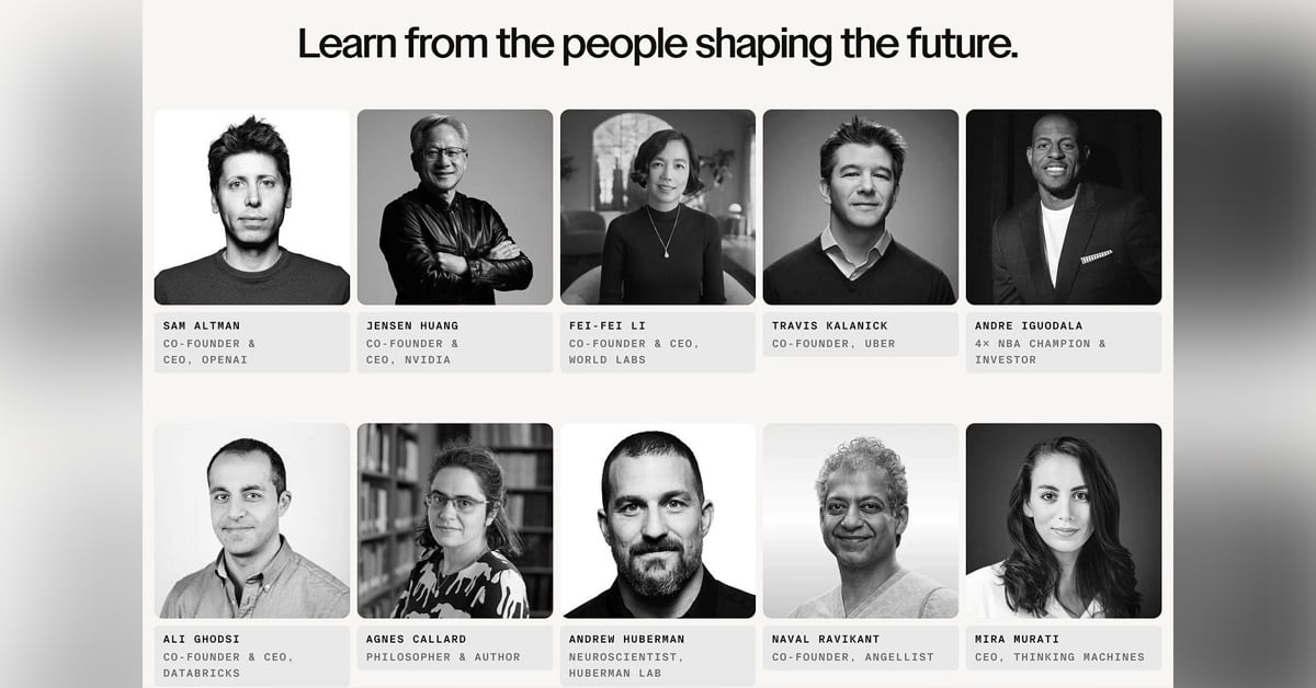 ¿Sam Altman o Jensen Huang como profesores? Silicon Valley crea su propia academia, sin exámenes y sin tareas