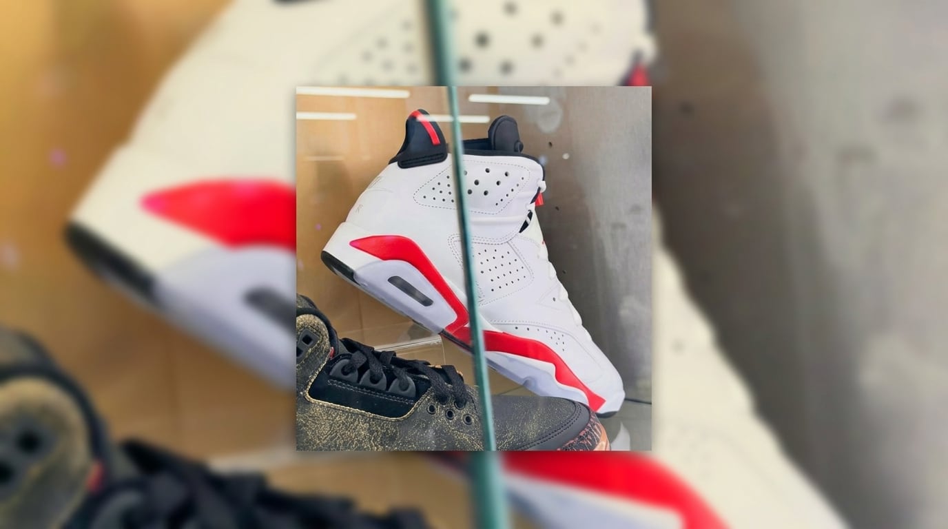 Primer vistazo a las Air Jordan 6 “White Infrared” 2026: regresan con el logo Nike Air original