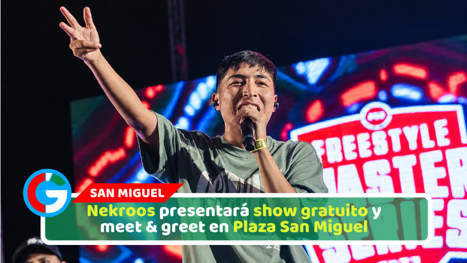 Nekroos presentará show gratuito y meet & greet en Plaza San Miguel
