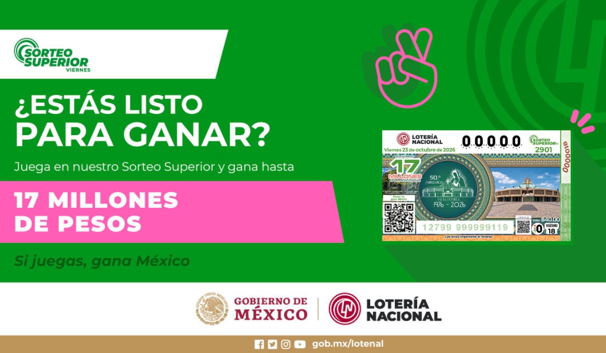Resultados Sorteo Superior: conoce aquí las jugadas y premios del viernes 23 de octubre