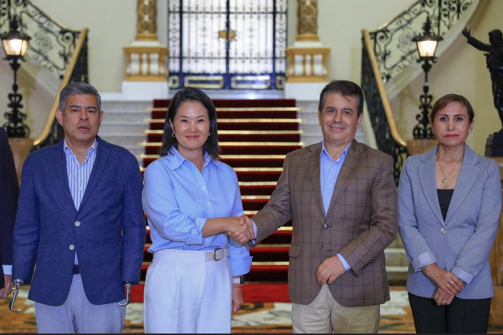 Keiko Fujimori y fiscal de la Nación acuerdan fortalecer trabajo contra la criminalidad