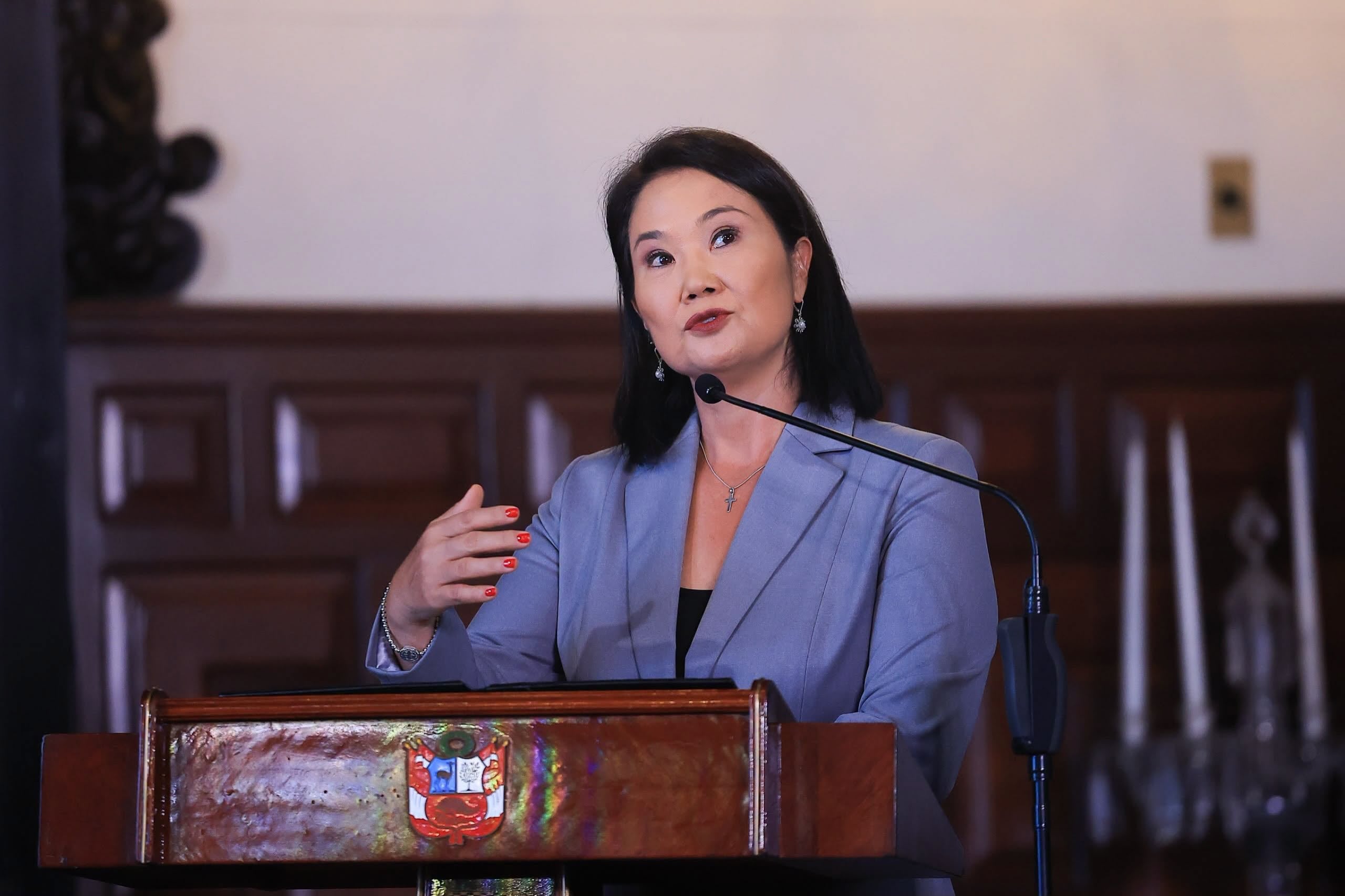 Keiko Fujimori llega a Arequipa para inaugurar dos reservorios en Cerro Colorado