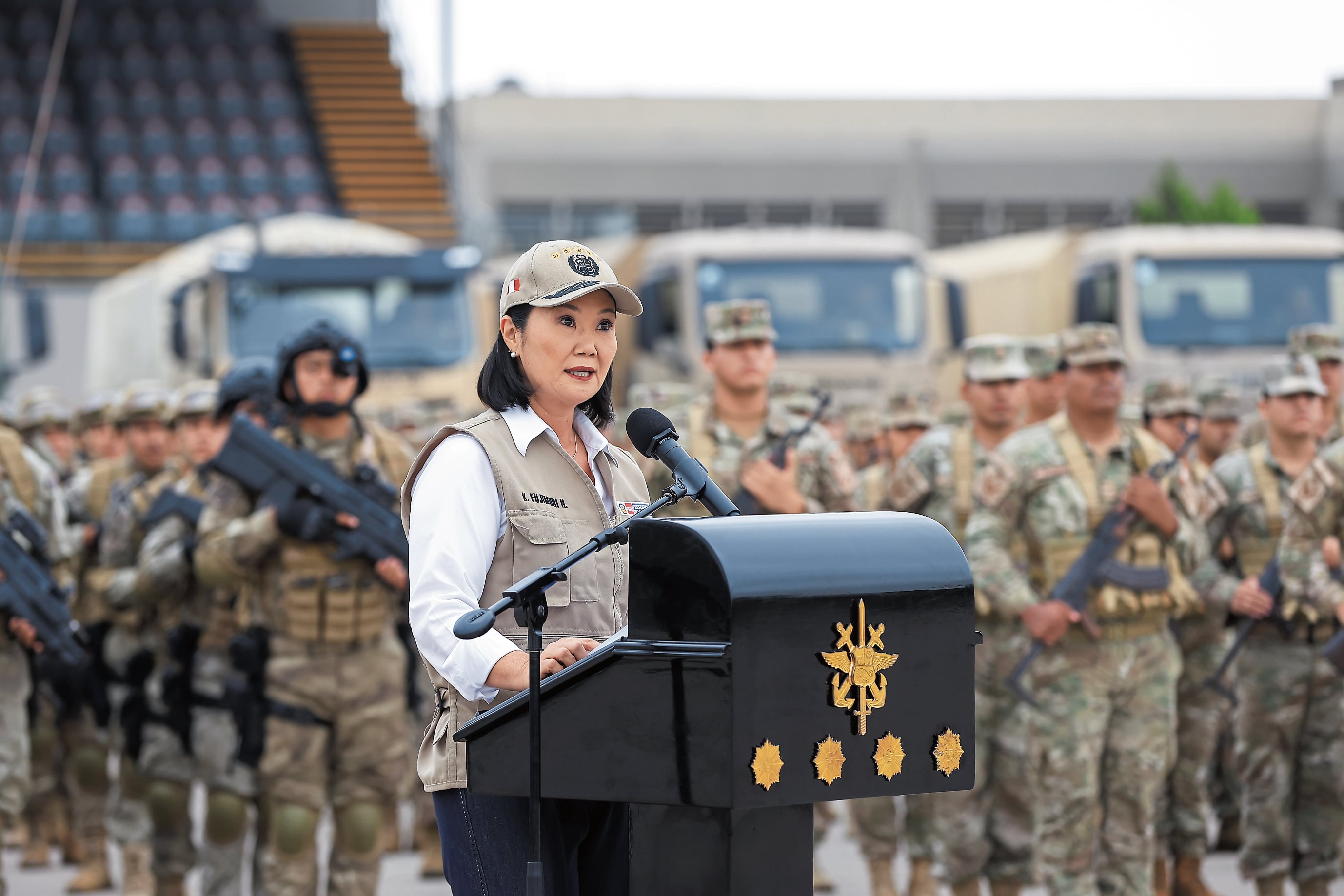 Keiko Fujimori anuncia creación de un comando unificado militar-policial