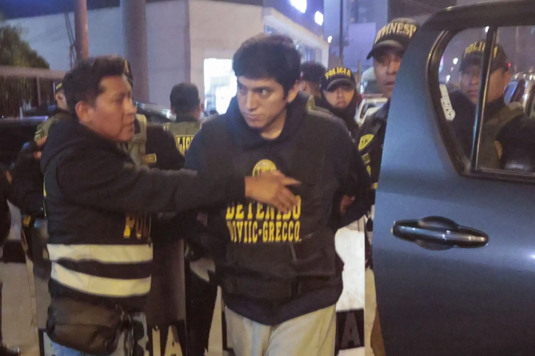 Cabecilla de Los Pulpos permanece en la Dircote bajo fuertes medidas de seguridad