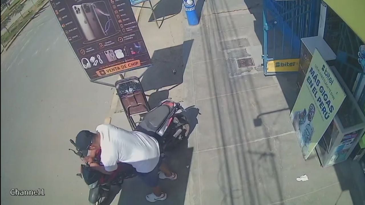 Trujillo: Delincuente roba una motocicleta en solo nueve segundos en La Esperanza (VIDEO)