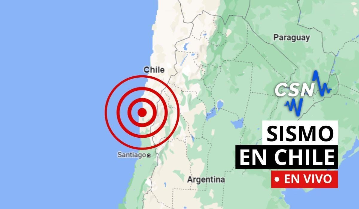 Temblor en Chile hoy, domingo 9 de agosto: ver epicentro del último sismo según CSN