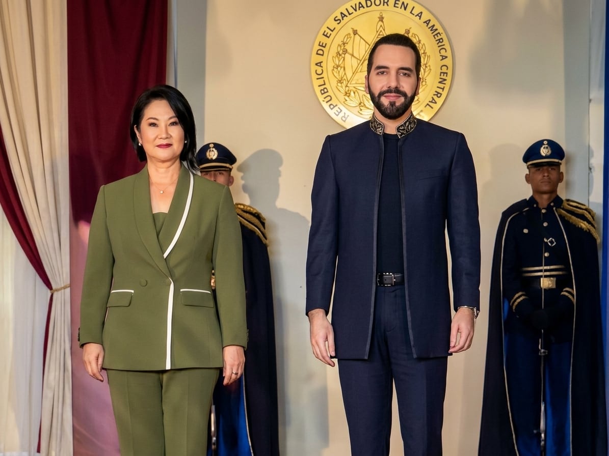 Presidenta Keiko Fujimori se reúne con su homólogo Nayib Bukele