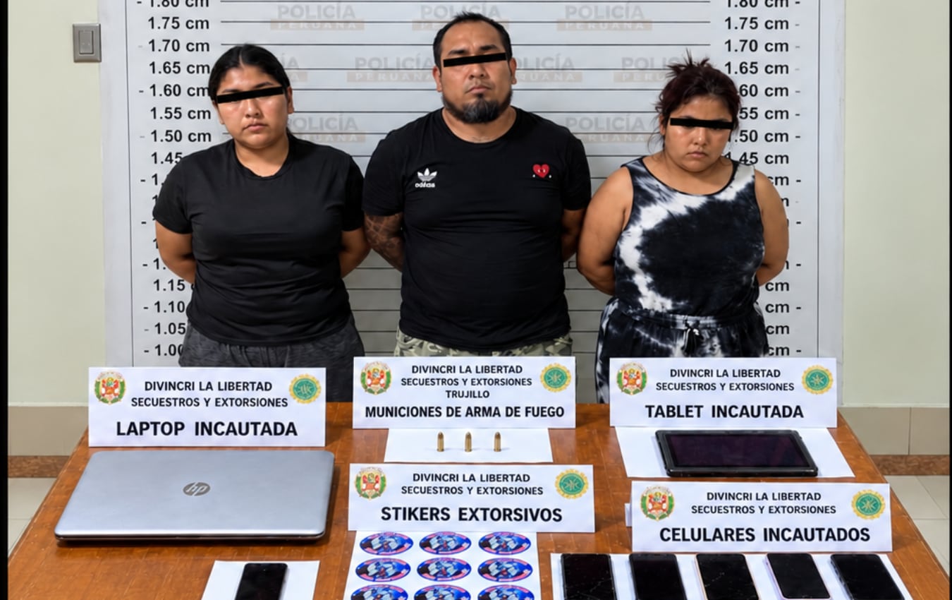 Caen tres integrantes de “Los Terribles del Valle” por extorsión en La Libertad
